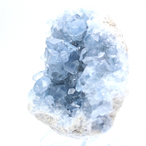 Geode di celestina blu del Madagascar di qualità premium