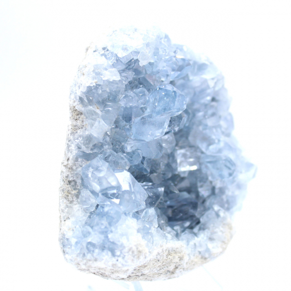 Geode di celestina blu del Madagascar di qualità premium
