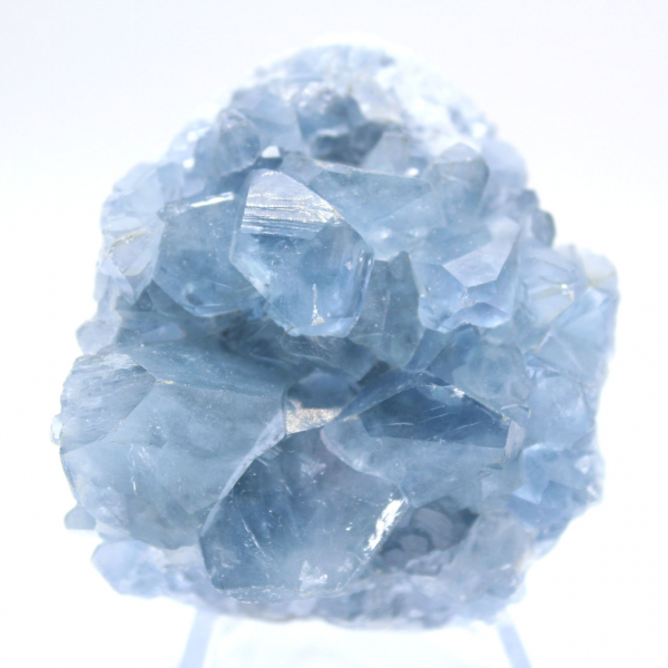 Blocco cristallino di celestite blu del Madagascar