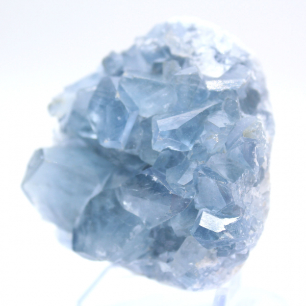 Blocco cristallino di celestite blu del Madagascar
