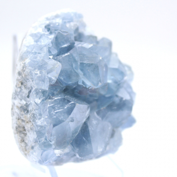 Blocco cristallino di celestite blu del Madagascar