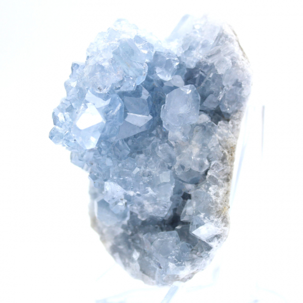 Autentica geode di celestina blu del Madagascar