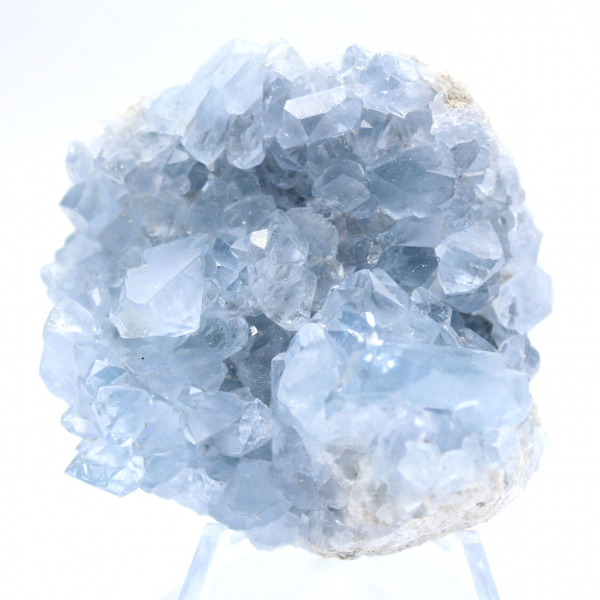Geode di celestina blu, minerale naturale del Madagascar