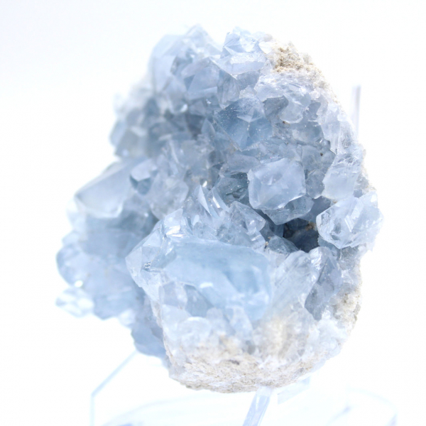 Geode di celestina blu, minerale naturale del Madagascar