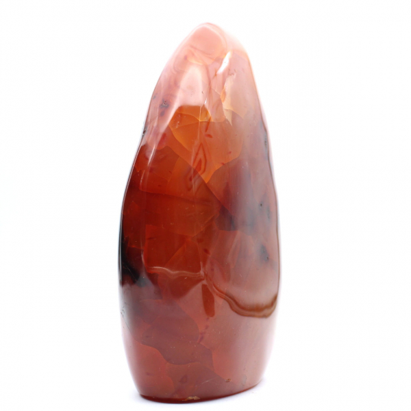 Corniola lucida XXL Madagascar - Pietra decorativa rosso-arancio autentica (ornamento)