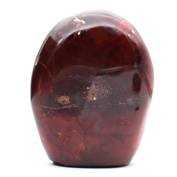 Ornamento di qualità in corniola lucidata - Minerale naturale da collezione (Madagascar)