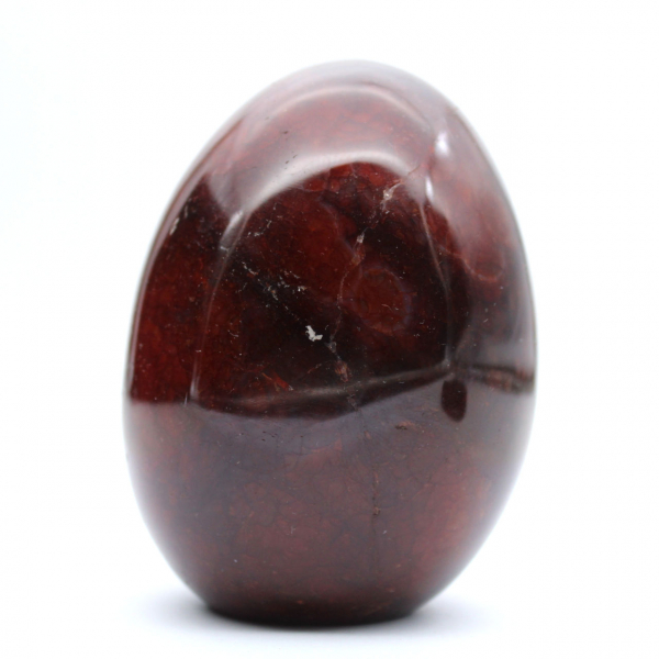Corniola lucidata del Madagascar - Esemplare di pietra naturale rosso-arancio (ornamento)