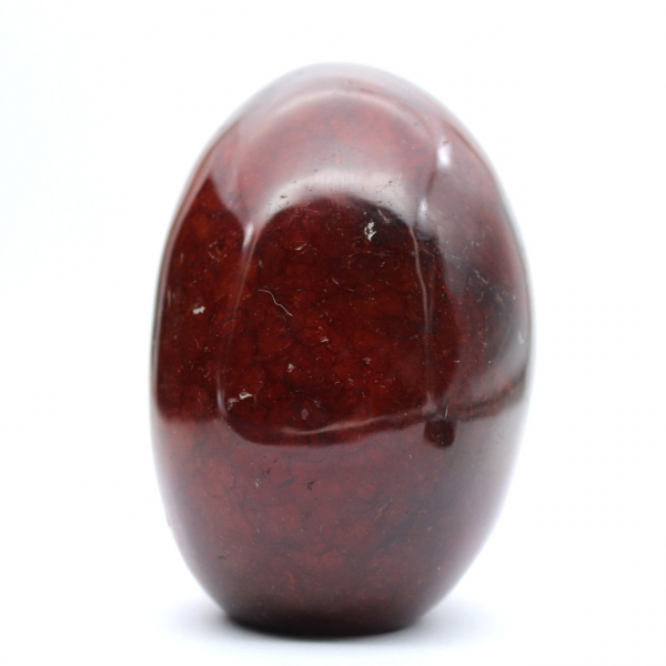 Corniola lucidata del Madagascar - Esemplare di pietra naturale rosso-arancio (ornamento)