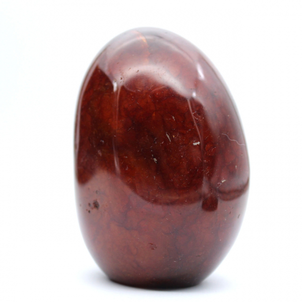 Corniola lucidata del Madagascar - Esemplare di pietra naturale rosso-arancio (ornamento)
