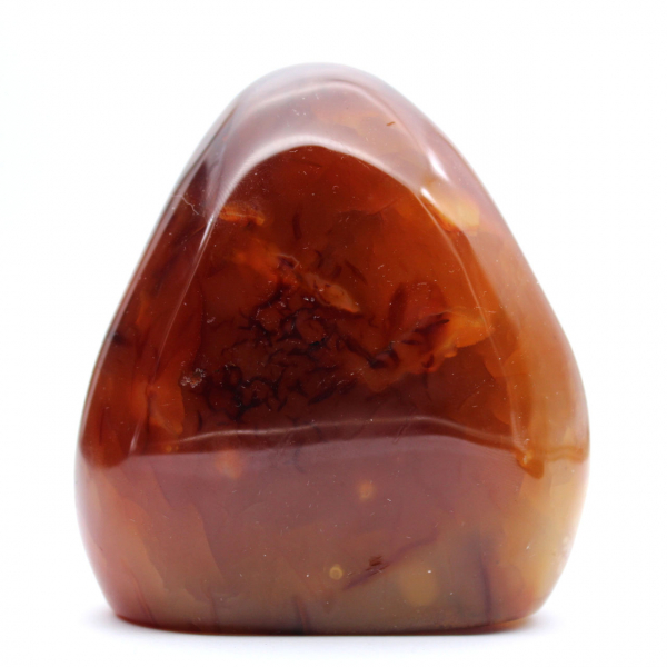Ornamento in corniola lucidata del Madagascar - Esemplare da collezione rosso-arancio (pietra naturale)