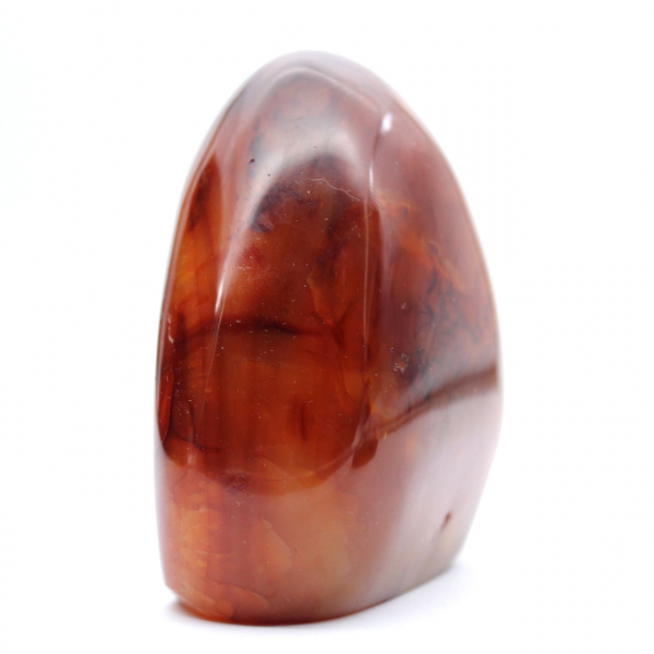 Ornamento in corniola lucidata del Madagascar - Esemplare da collezione rosso-arancio (pietra naturale)