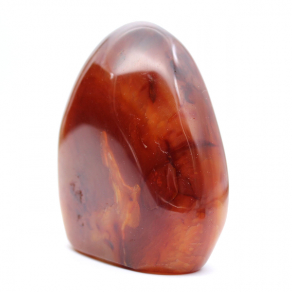 Ornamento in corniola lucidata del Madagascar - Esemplare da collezione rosso-arancio (pietra naturale)