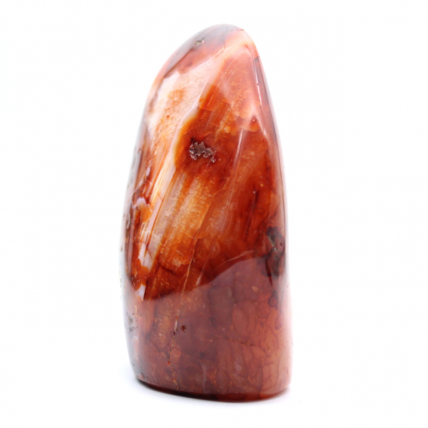 Piccolo ornamento in corniola lucidata del Madagascar - Pietra naturale per decorazione e collezione