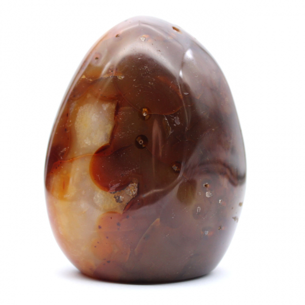 Corniola del Madagascar lucidata - Pietra naturale ideale per decorazione e collezione (ornamento)