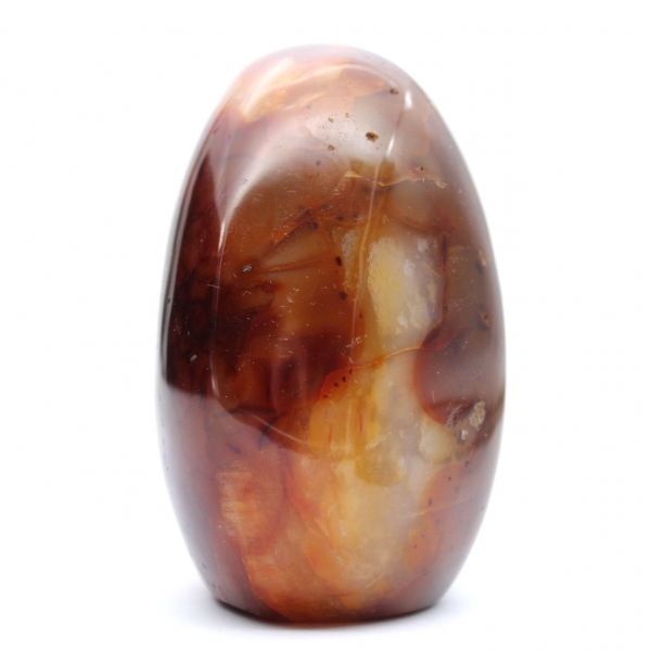 Corniola del Madagascar lucidata - Pietra naturale ideale per decorazione e collezione (ornamento)