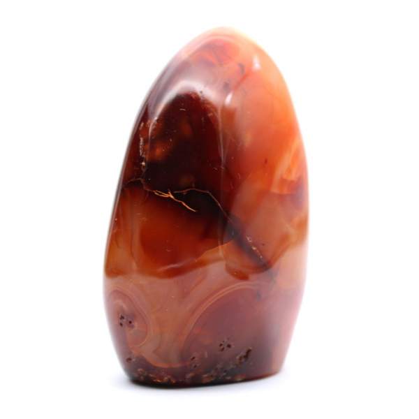 Pietra naturale di corniola lucidata - Ornamento decorativo da collezione (Madagascar)