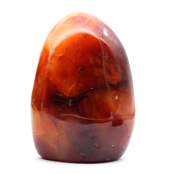 Pietra naturale di corniola lucidata - Ornamento decorativo da collezione (Madagascar)