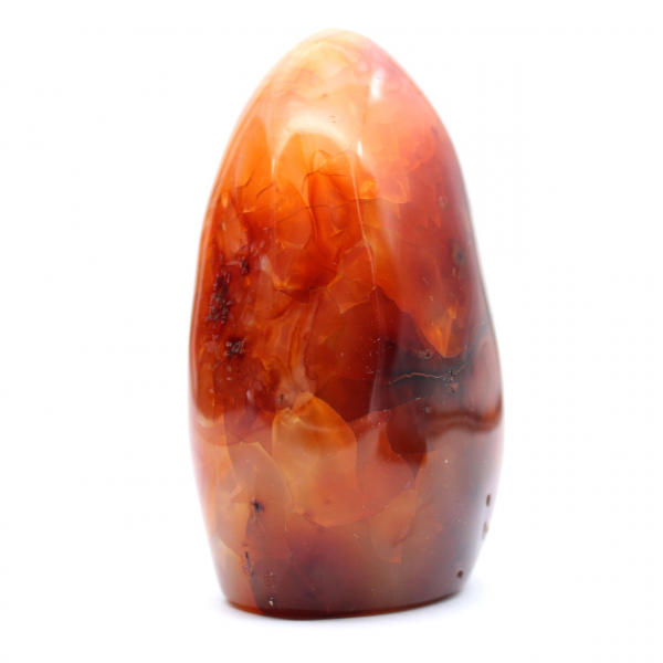 Pietra naturale di corniola lucidata - Ornamento decorativo da collezione (Madagascar)