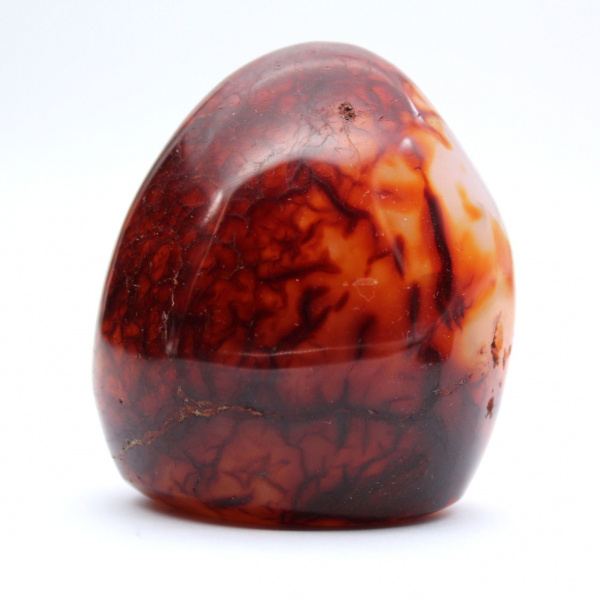 Ornamento molto piccolo in corniola lucidata - Minerale autentico del Madagascar (225 g)