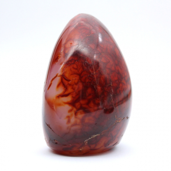 Ornamento molto piccolo in corniola lucidata - Minerale autentico del Madagascar (225 g)