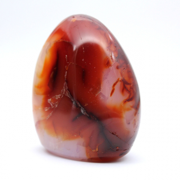 Ornamento molto piccolo in corniola lucidata - Minerale autentico del Madagascar (225 g)