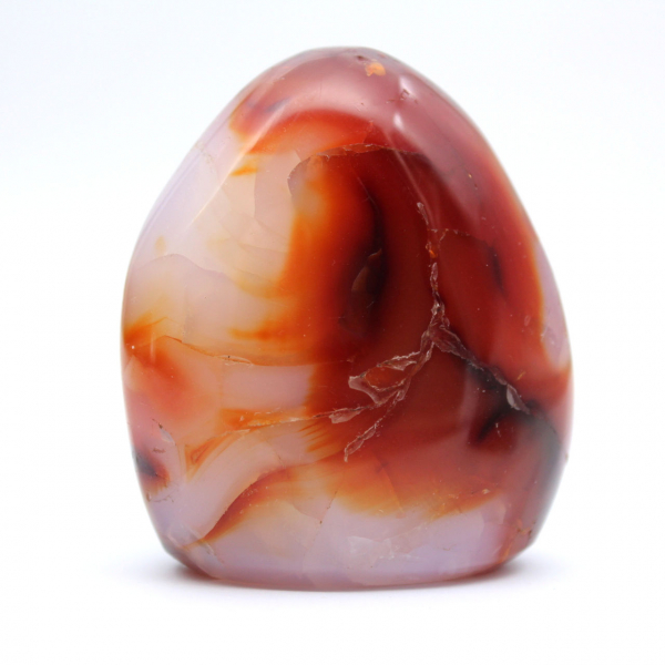 Ornamento molto piccolo in corniola lucidata - Minerale autentico del Madagascar (225 g)