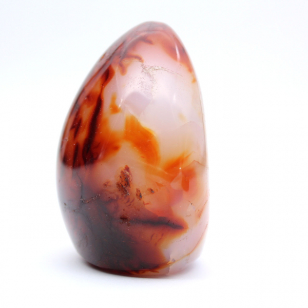 Ornamento molto piccolo in corniola lucidata - Minerale autentico del Madagascar (225 g)