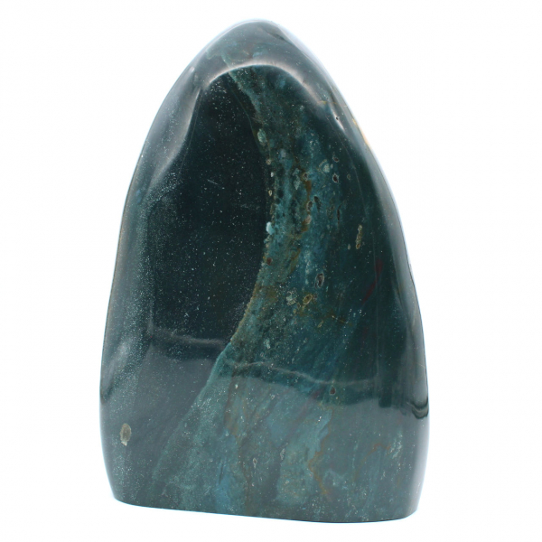 Grande pietra decorativa Diaspro verde lucidato, minerale del Madagascar
