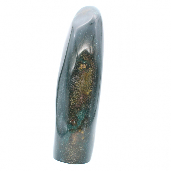 Grande pietra decorativa Diaspro verde lucidato, minerale del Madagascar