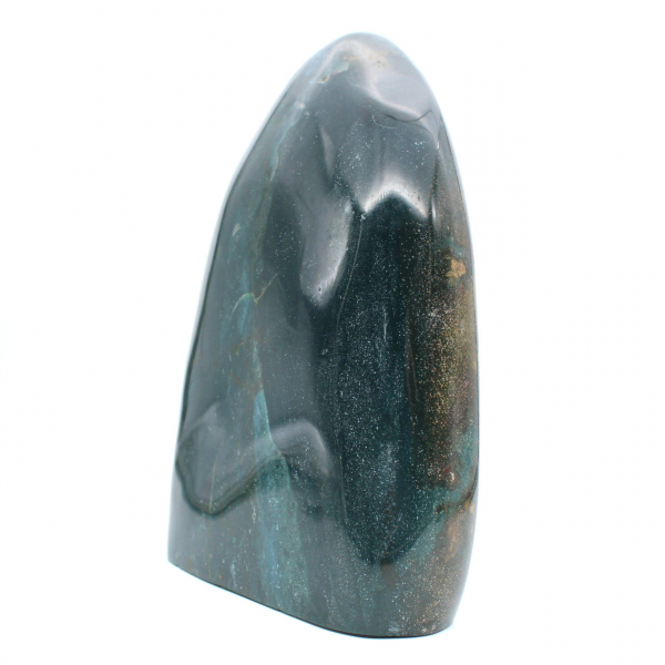 Grande pietra decorativa Diaspro verde lucidato, minerale del Madagascar