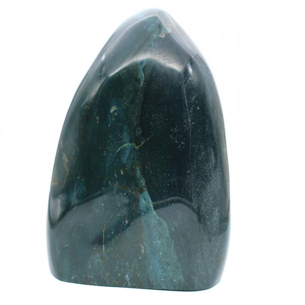 Grande pietra decorativa Diaspro verde lucidato, minerale del Madagascar