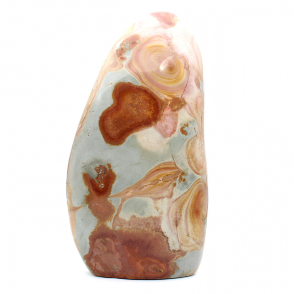 Grande pietra decorativa di diaspro levigato, minerale naturale, Madagascar