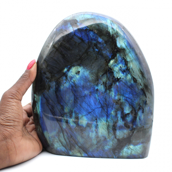 Labradorite lucidata, pietra naturale da collezione, grande formato, Madagascar