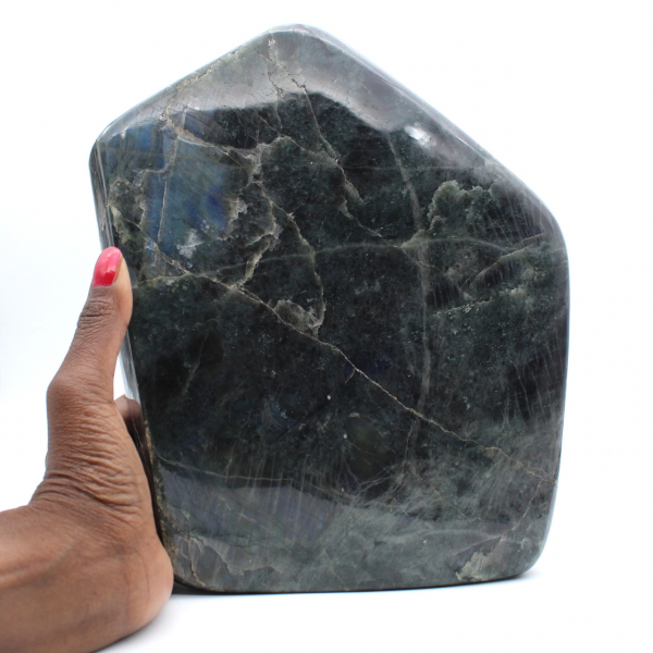Labradorite lucidata, minerale ornamentale XXL, pezzo da collezione, Madagascar