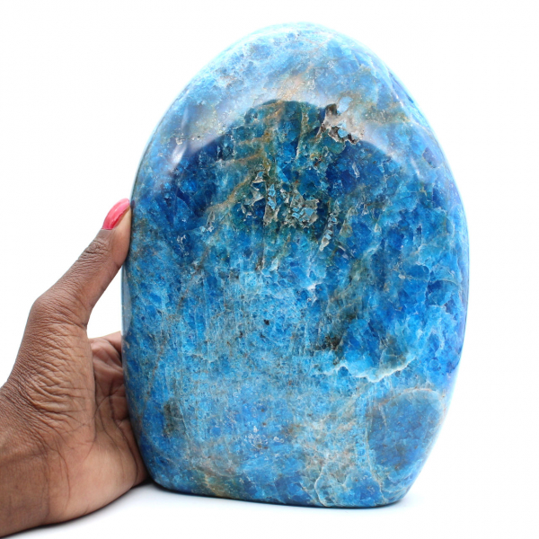 Apatite gigante lucidata, pietra ornamentale prestigiosa, Madagascar