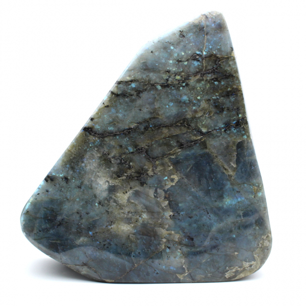 Esemplare gigante di labradorite lucidata, pietra decorativa unica, Madagascar