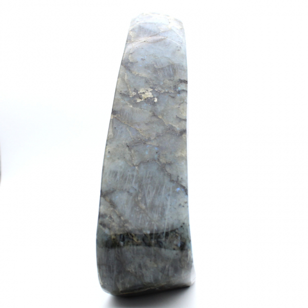 Esemplare gigante di labradorite lucidata, pietra decorativa unica, Madagascar