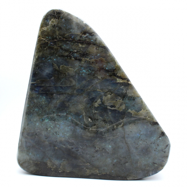 Esemplare gigante di labradorite lucidata, pietra decorativa unica, Madagascar