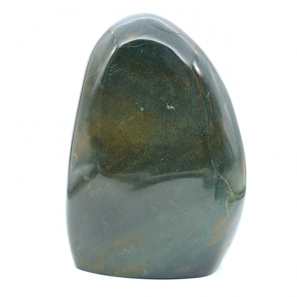 Esemplare di diaspro verde lucidato, grande pietra decorativa, Madagascar