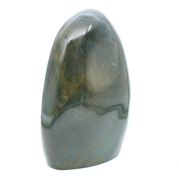 Esemplare di diaspro verde lucidato, grande pietra decorativa, Madagascar