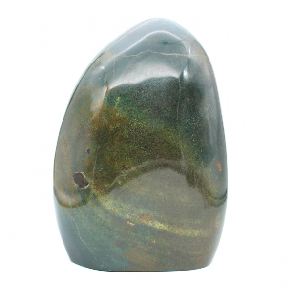 Esemplare di diaspro verde lucidato, grande pietra decorativa, Madagascar