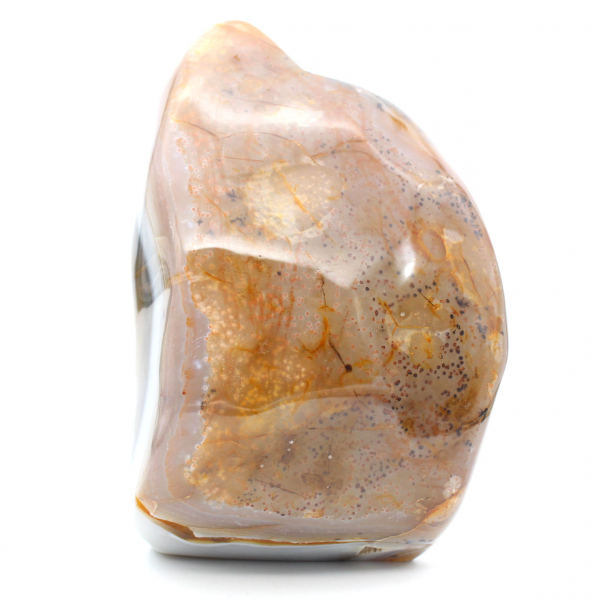 Pietra corniola lucidata del Madagascar, decorazione minerale XXL