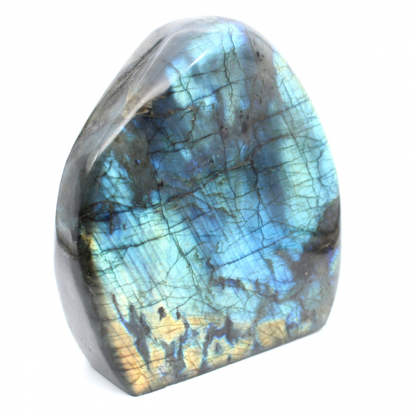 Labradorite lucidata, grande ornamento minerale, oggetto da collezione, Madagascar