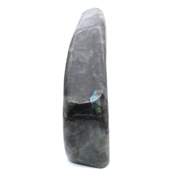 Grande pietra di labradorite levigata, prestigioso esemplare decorativo, Madagascar