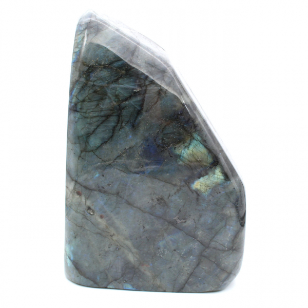 Grande pietra di labradorite levigata, prestigioso esemplare decorativo, Madagascar