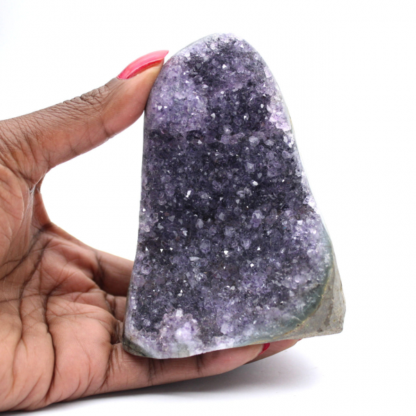 Esemplare di ametista Brasile: geode di cristallo naturale