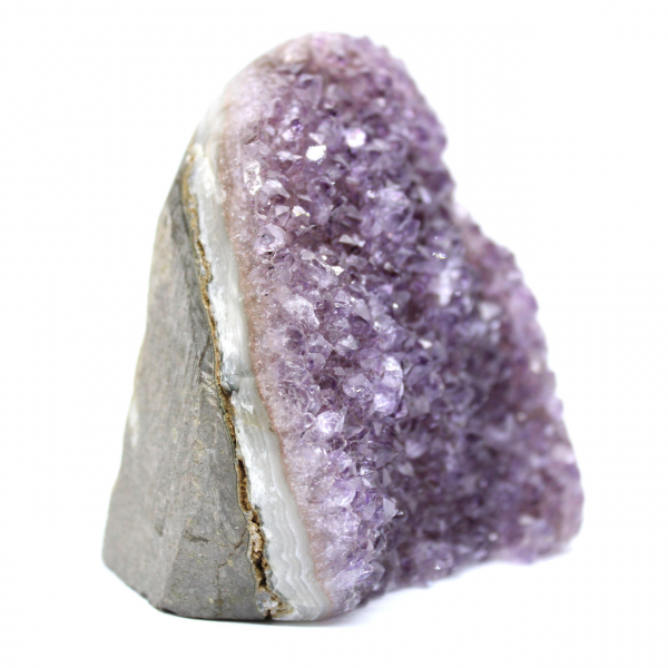 Ametista naturale dal Brasile: elegante piccola geode