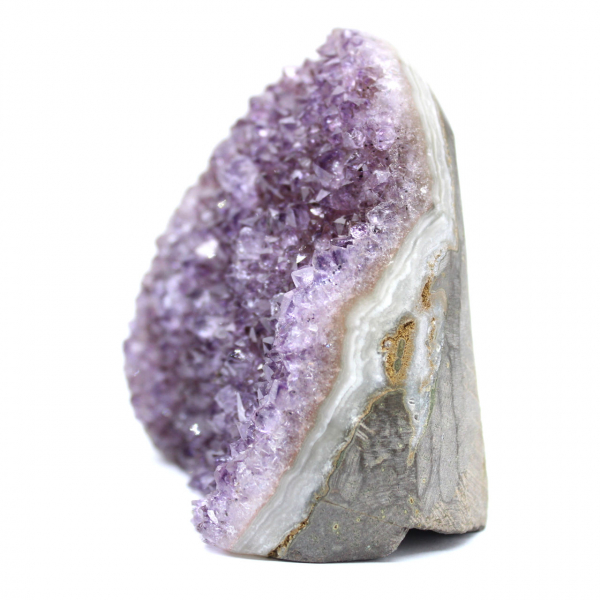 Ametista naturale dal Brasile: elegante piccola geode
