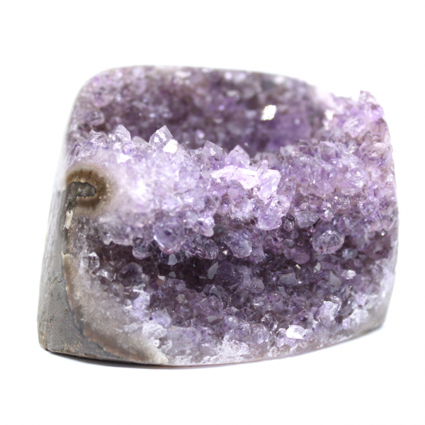 Geode di ametista brasiliana: decorazione e mineralogia