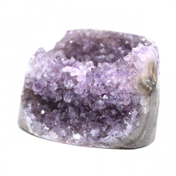 Geode di ametista brasiliana: decorazione e mineralogia